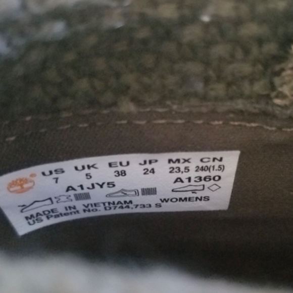 NWOT Timberland Kellis Mid Fold Down Boots 7 Brown Olive - Picture 10 of 10